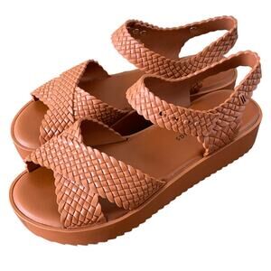 Melissa + Salinas Hotness Wedge Sandals Size 8.5